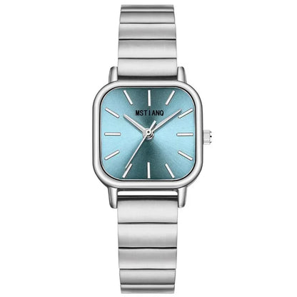 Luckacco Fashion Simple Women Watch Versatile Ins Watch Female Student Bamboo Knot Steel Band Quartz Watch Luxury Gift Clock Wristwatches
