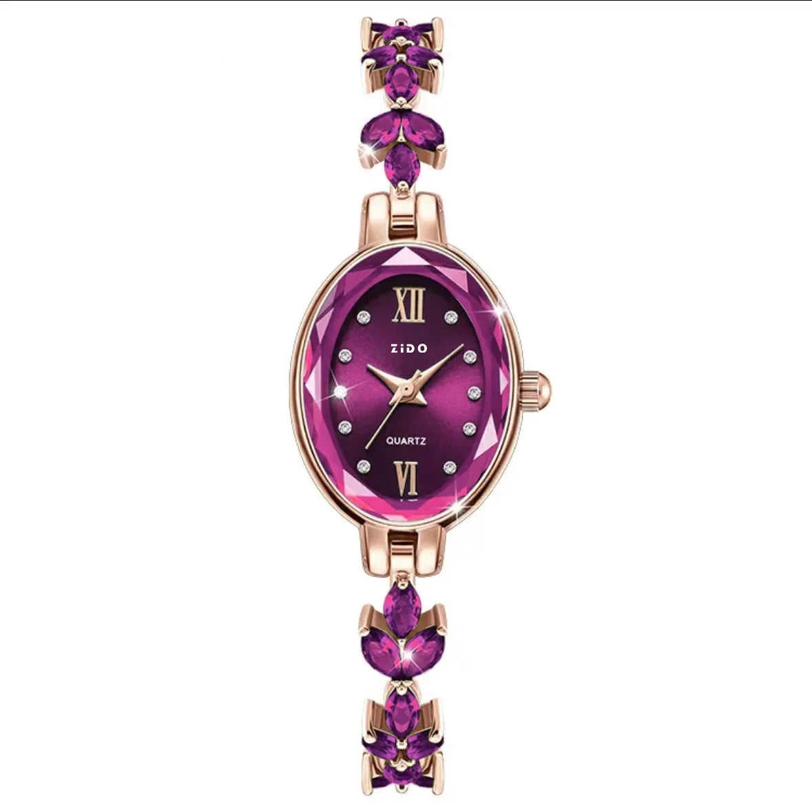 luckacco uthai v22 women's watches light luxury diamond inlaid female watch waterproof oval ladies fashion quartz bracelet wristwatch