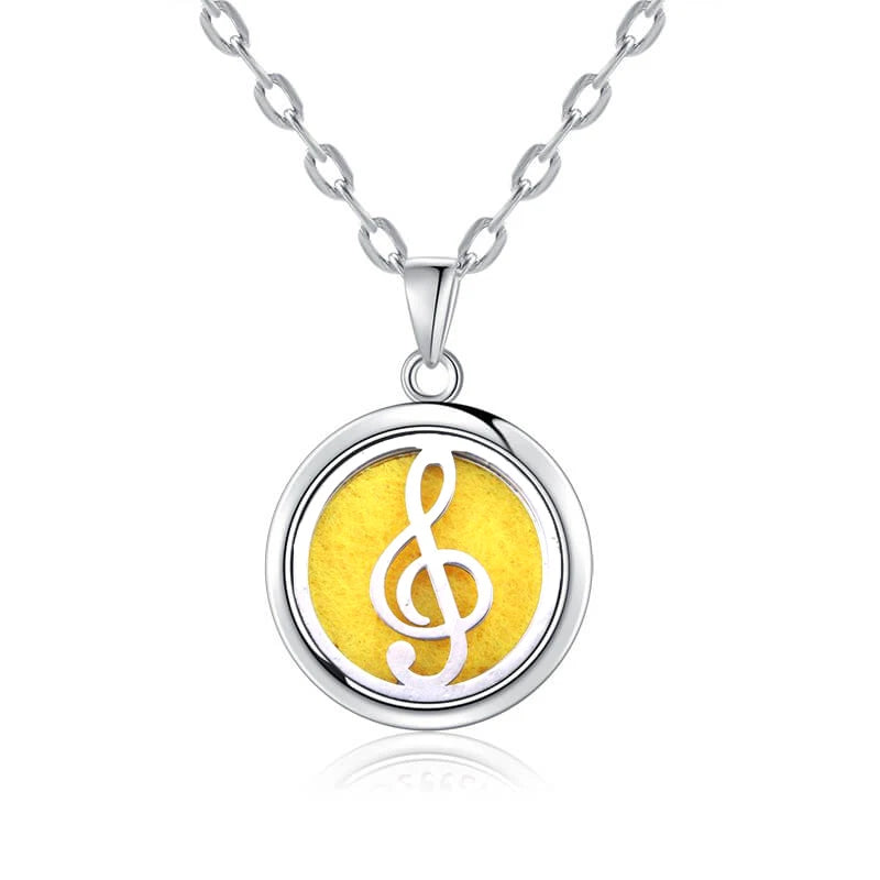 luckacco new tree of life aromatherapy necklace stainless steel essential oil diffuser amulet perfume locket pendant women jewelry gift