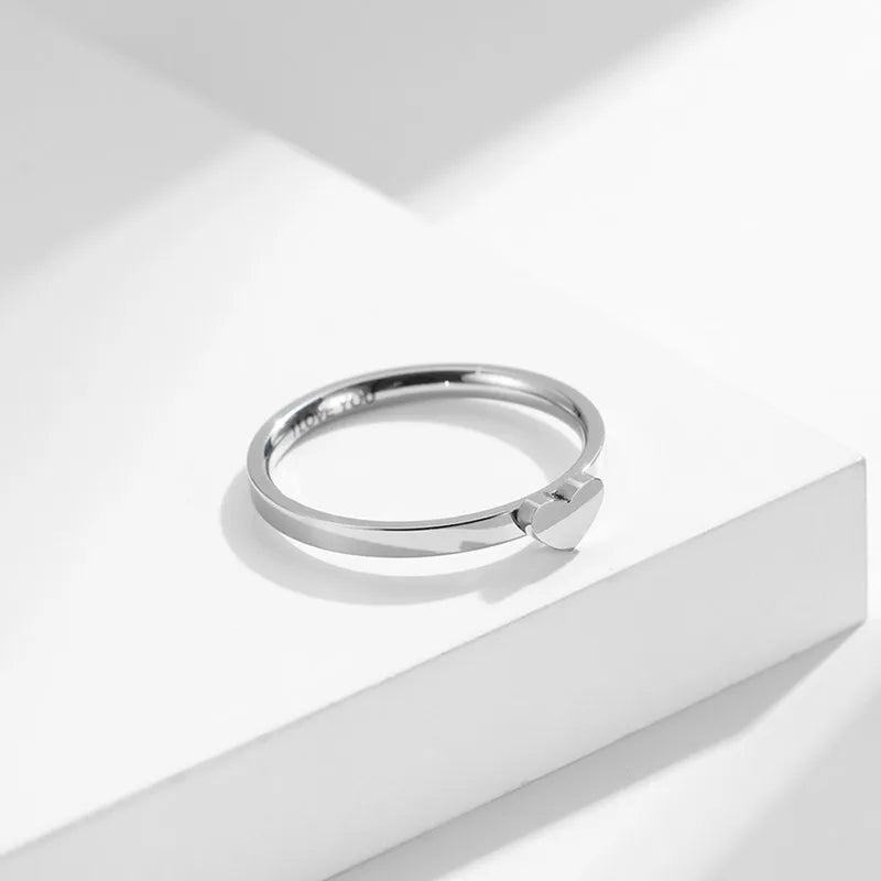 luckacco stainless steel hollow heart puzzle couple rings "i love you" engraved wedding band ring for women men size 5-12