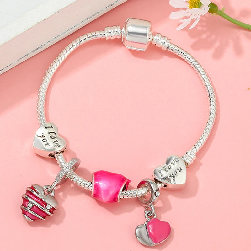 luckacco 16cm-21cm luxury cutterfly snake chain bracelet fit diy brand bracelets for women men jewelry gift 2024 new trend 41 styles