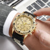 Luckacco Fashion Large Dial Men’s Watch Casual Silicone Band Analog Quartz Wrist Watch Man Sports Watches Reloj Hombre