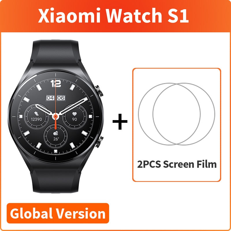 Global Version Xiaomi Watch S1 GPS Smartwatch 1.43" AMOLED Sapphire Display Blood Oxygen Wireless Charging 5ATM Waterproof Watch - luckacco