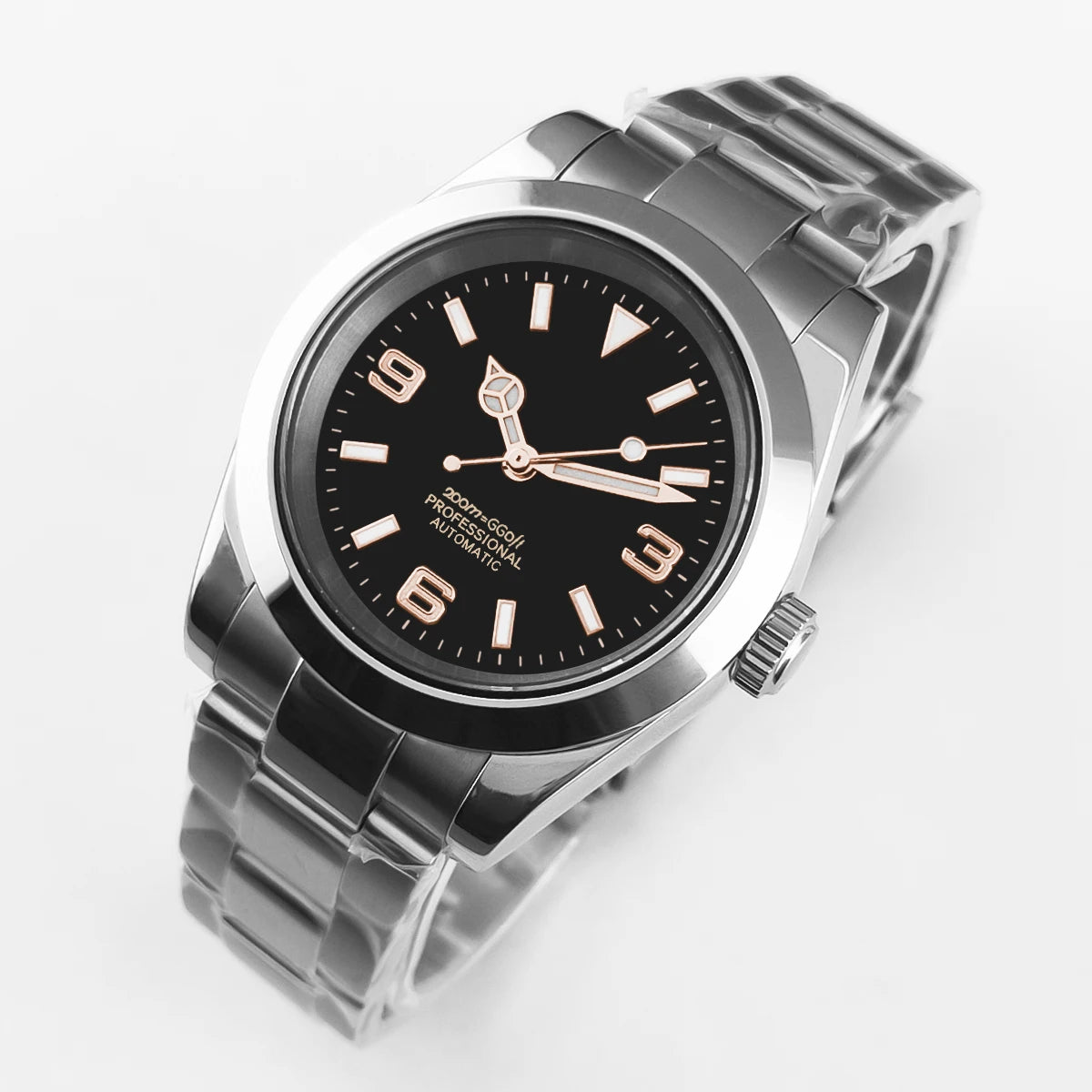 luckacco 36mm/39mm nh35 movement mechanical wristwatches stainless steel men watch sapphire glass 10bars for men women watches reloj