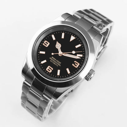 Luckacco 36mm/39mm NH35 Movement Mechanical Wristwatches Stainless Steel Men Watch Sapphire Glass 10BARS for Men Women Watches reloj