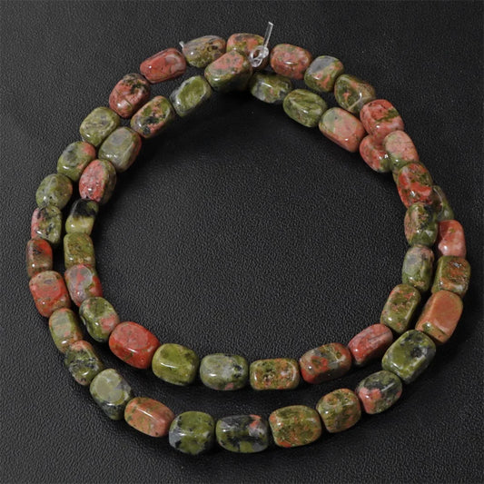 Luckacco 4x6mm Rectangle Stone Beads Natural Aventurine Square Shape Crystal Loose Beads For Jewelry Making DIY Charm Bracelet Necklace