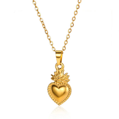 Luckacco Zircon Heart Cross Necklaces For Women Vintage Geometric Surrounded By Vines Choker Necklace Aesthetic Fashion Jewelry Gift 2025
