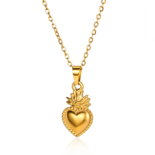 Luckacco Zircon Heart Cross Necklaces For Women Vintage Geometric Surrounded By Vines Choker Necklace Aesthetic Fashion Jewelry Gift 2025
