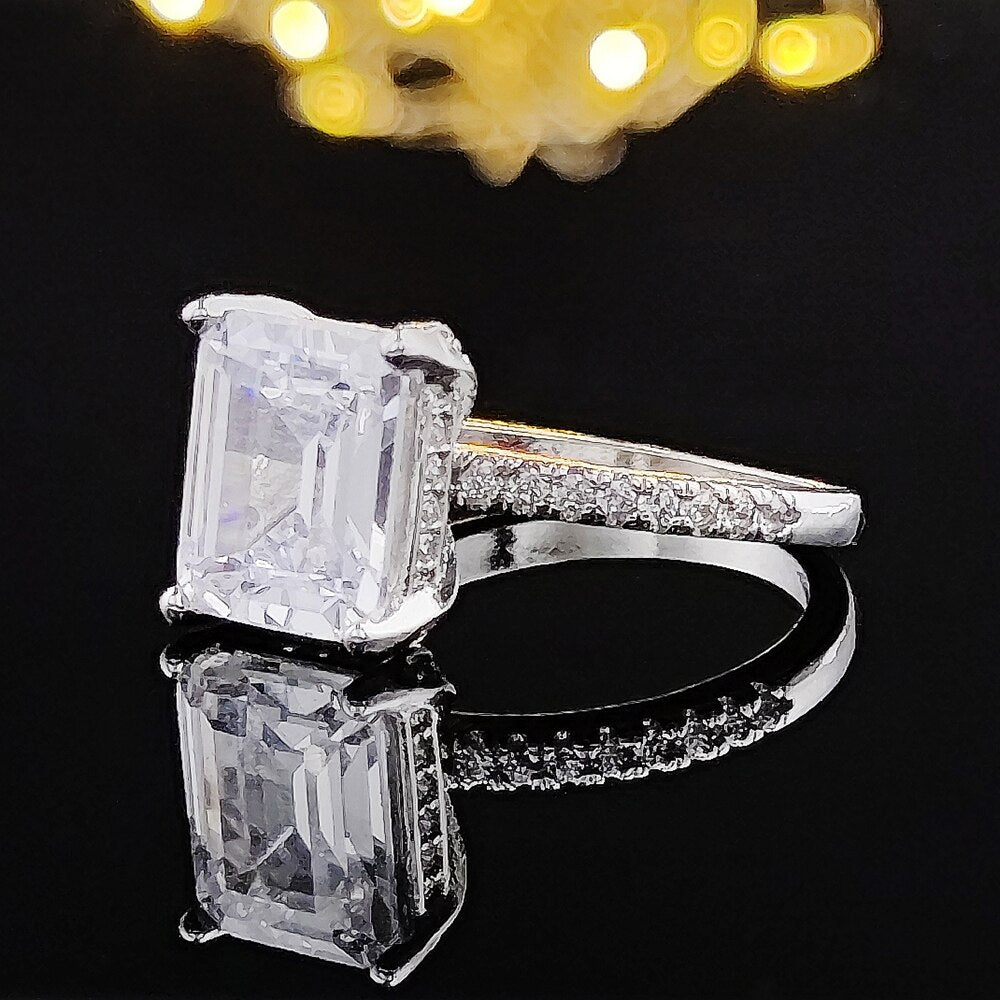 christmas 2023 new design wholesale925 sterling silver ring for women wedding engagement finger jewelry sepcial unique R4338S - luckacco