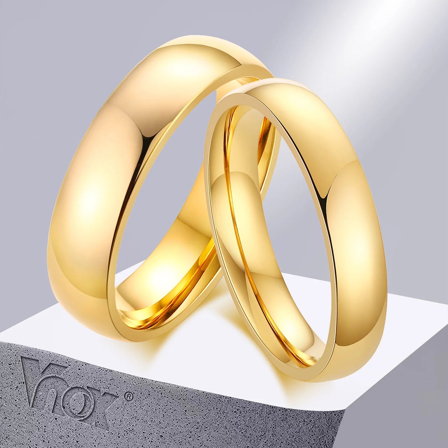 luckacco vnox anti scratch tungsten wedding rings for women men simple classic wedding bands for couples basic jewelry