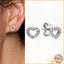 Original Authentic 925 Sterling Silver Earrings Sparkling Freehand Heart Hoop plata Pandora Earrings Women Fashion Jewelry Gift - luckacco