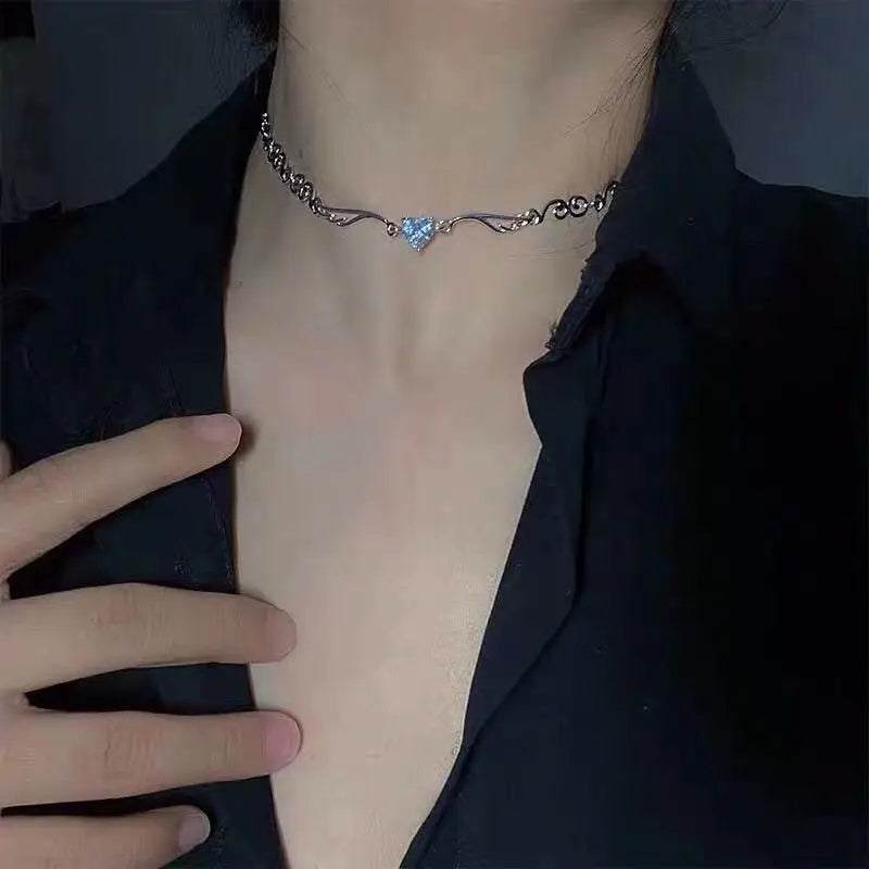 luckacco 2023 new fashion trend unique design delicate vintage zircon flower pearl necklace women jewelry wedding party premium gift