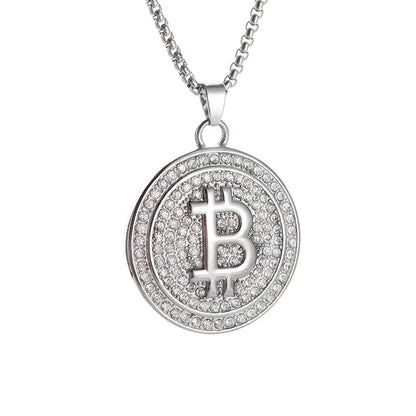 Luckacco Hip Hop Ice Out Zircon Letter Otf Letter Pendant Necklace for Men and Women Fashion Rock Party Jewelry Gift