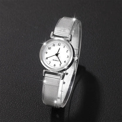 Luckacco Women Fashion Watch Casual Bracelet Watches Set Ladies Simple Dial Quartz Wristwatches Dress Clock Montre Femme