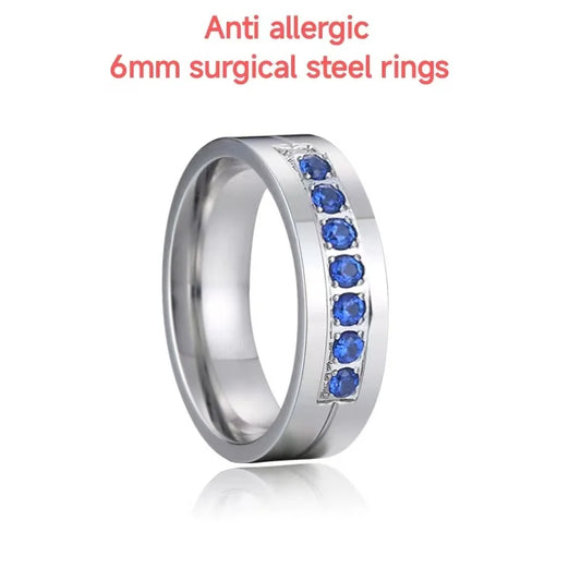 Luckacco Men's Damascus Ring Tungsten Fashion Jewelry Unique High Quality Handmade Wedding Bands Couples Rings For Men Male Boys