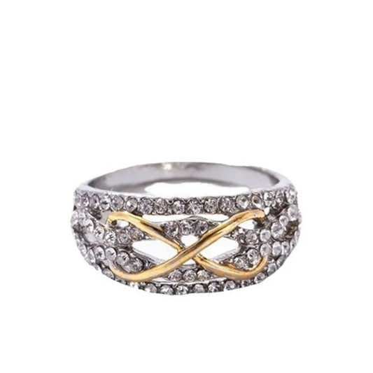 Luckacco Unique Love Design Women Rings for Wedding Engagement Band Luxury Accessories Hot Trend Eternity Jewelry Party Gift Anillos