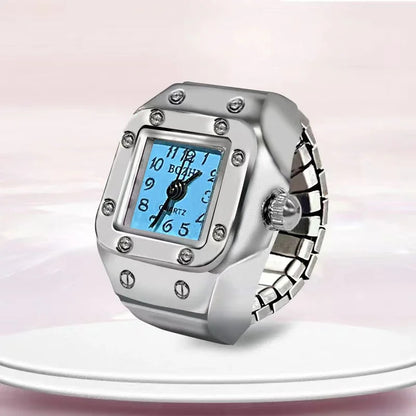 Luckacco 1PCS New Finger Watch Men's and Women's Quartz Watch Mini niche Finger Watch Can Watchs Time True Watchs Ring Watchs Trend