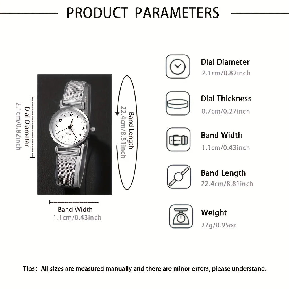luckacco women fashion watch casual bracelet watches set ladies simple dial quartz wristwatches dress clock montre femme