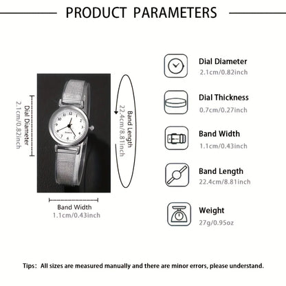 Luckacco Women Fashion Watch Casual Bracelet Watches Set Ladies Simple Dial Quartz Wristwatches Dress Clock Montre Femme