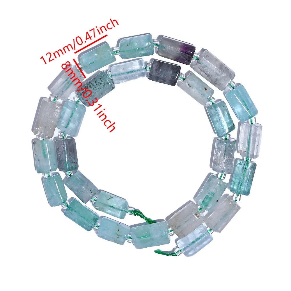 luckacco 8mmx12mm natural stone tube beads, ,for jewelry making bracelets necklaces earrings diy holiday gifts