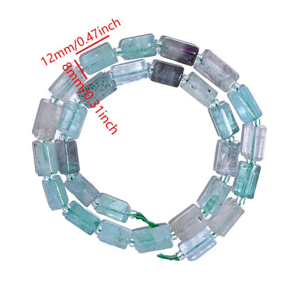 Luckacco 8MMx12MM Natural Stone Tube Beads, ,for Jewelry Making Bracelets Necklaces Earrings DIY Holiday Gifts