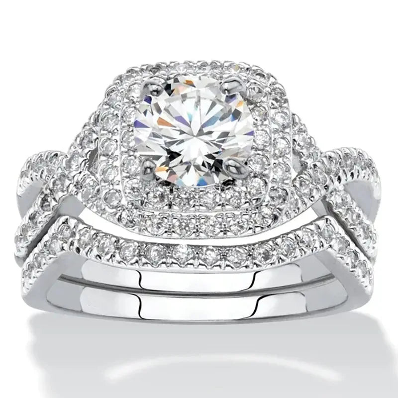 luckacco luxury marquis cut droplet ring women's gorgeous anniversary party jewelry noble  fashion engagement ceremony accessories