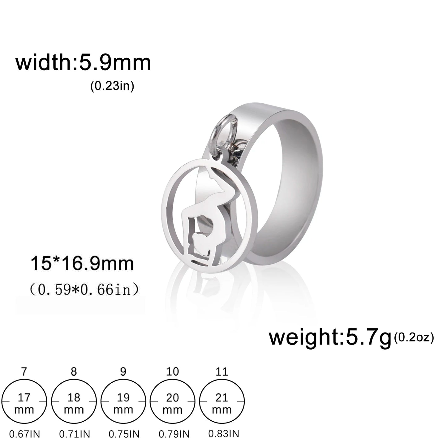 luckacco unift women stainless steel charms rings flower leaf spider paw pendant finger ring fashion minimalist couple jewelry