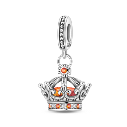 Luckacco Crown Charms Skull Bead Original 925 Sterling Silver Inlaid Zirconium Pendants Fit Bracelet Necklace Jewelry Lover Gift
