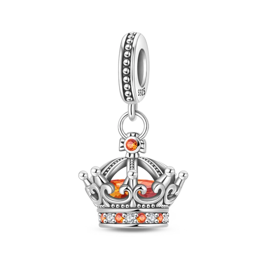 Luckacco Crown Charms Skull Bead Original 925 Sterling Silver Inlaid Zirconium Pendants Fit Bracelet Necklace Jewelry Lover Gift
