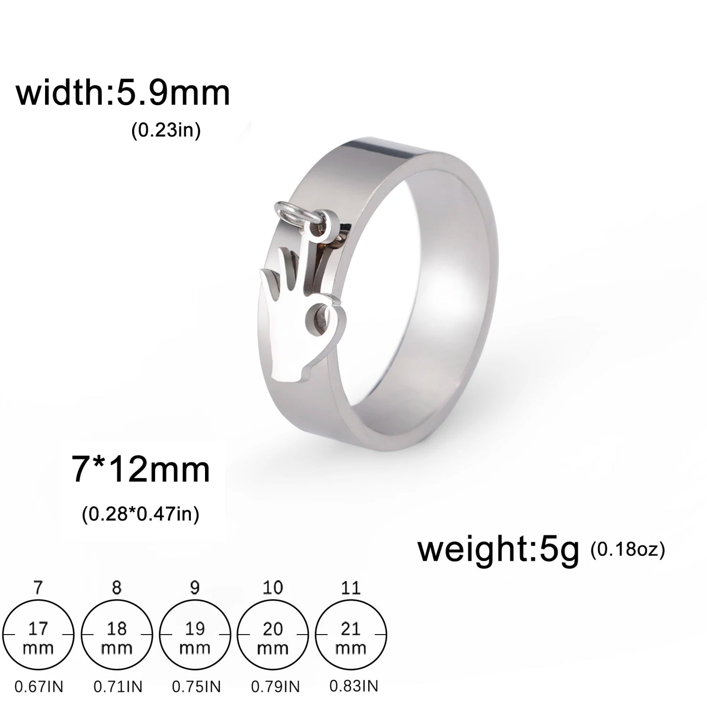 luckacco unift women stainless steel charms rings flower leaf spider paw pendant finger ring fashion minimalist couple jewelry