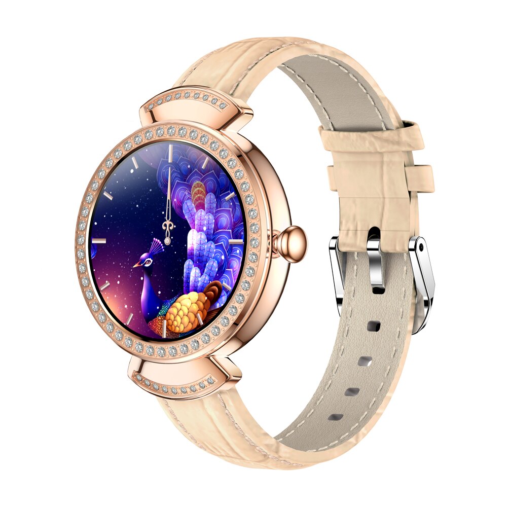 Fashion Smart Watch Embed 66 Cystal Diamonds Women Smart Bracelet Sports Fitness Tracker Health Care Smartwatch For IOS Android - luckacco
