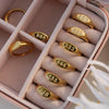 Luckacco 2023 Fashion  Angel Number Rings Jewelry For Women 111 222 333 444 Lucky Number Stainless Steel Ring For Girls