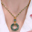 Fashion vintage imitation Wada Jade Rabbit charm women's necklace exquisite luxury pendant necklace girl birthday friend gift