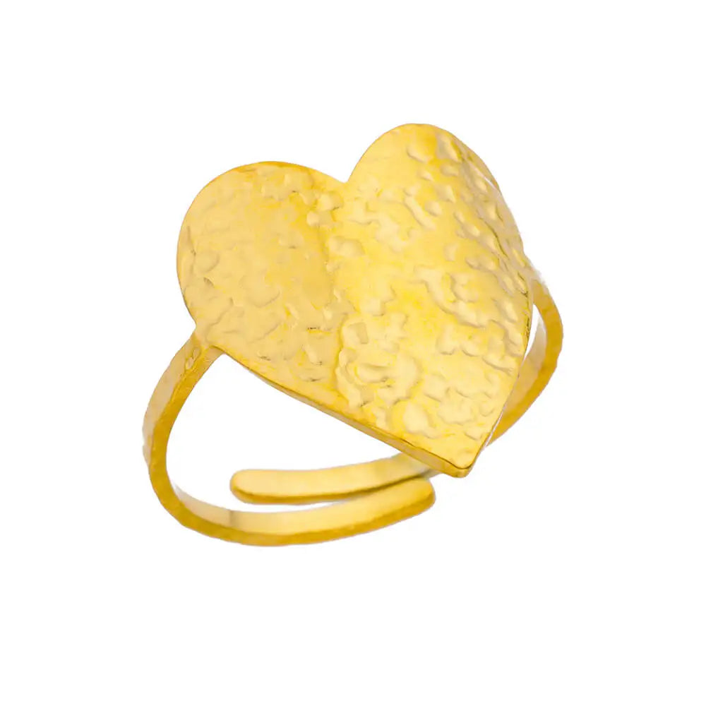 luckacco gold color stainless steel coin ring broad surface elliptical geometry rings fashion elegant jewelry accessories for women gift