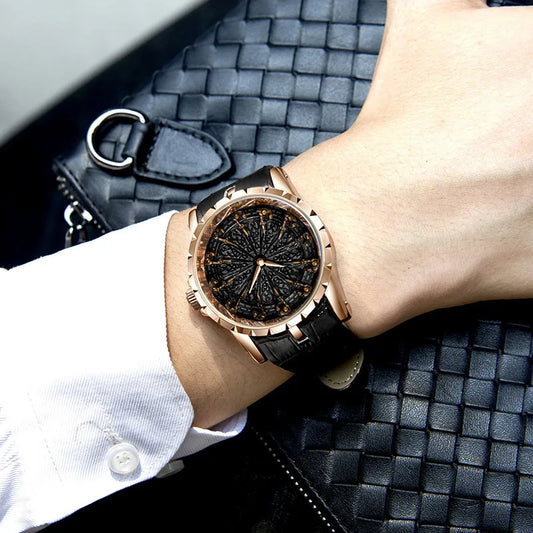 Luckacco UTHAI CQ312 Medieval style men's waterproof twelve knight quartz watch and the best choice for gift giving occasions