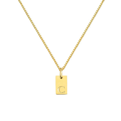 Luckacco Initial necklace letter pendant chamrs stainless steel Necklace jewelry Women's Necklace Box Chain Choker woman trend 2025 gift