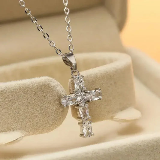 Luckacco Hip Hop Ice Out Zircon Letter Otf Letter Pendant Necklace for Men and Women Fashion Rock Party Jewelry Gift