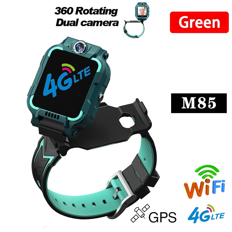 M85 Y9W Children Smart Watch 4G Kids GPS Position Safety Wristband Dual cameras Video Call Bracelet Sports Waterproof Kids Watch - luckacco