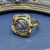 Luckacco New Ancient Coin Rings Female Niche High Luxury Light Luxury Mizunami Fairy Ancient Coin Rings Street PartyFashionBanquetJewelry