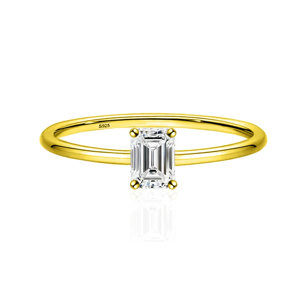 luckacco simple fine rea d color moissanite diamond ring 925 sterling silver party wedding band rings for women engagement jewelry