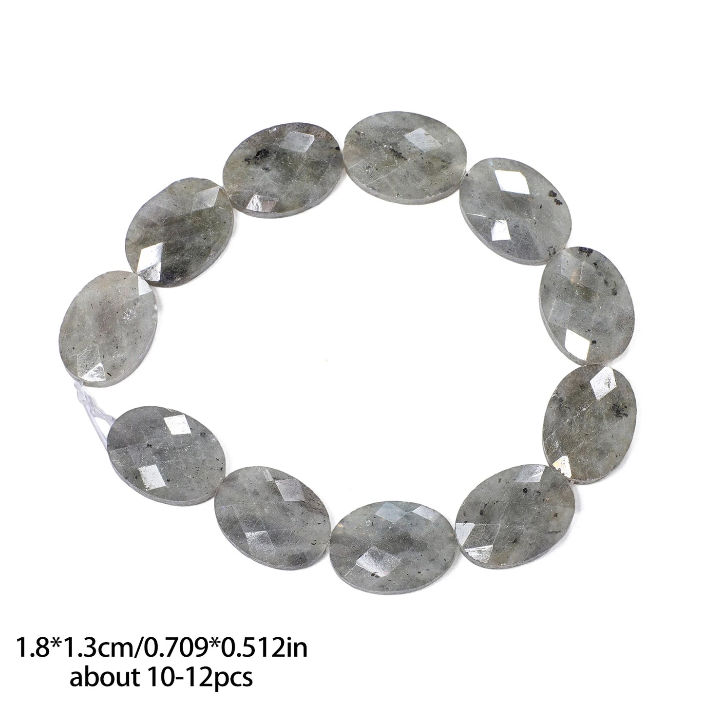 luckacco aaa natural stone multicolor faceted oval stone beads 18x13mm loose spacer beads for jewelry making diy necklace earrings gifts