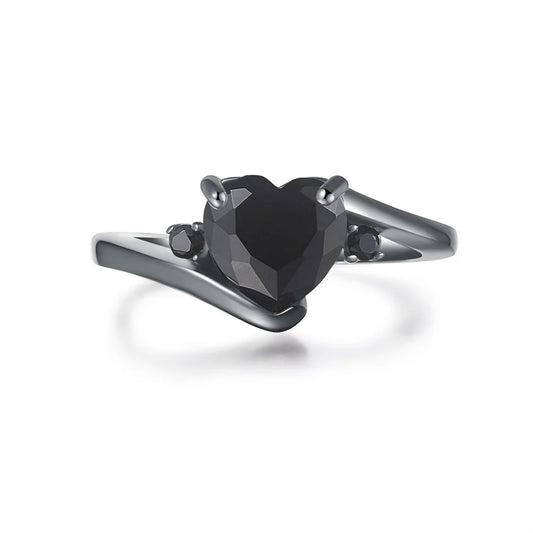 Luckacco Retro Punk Skull Gothic Ring For Women Men Halloween Goth Black Gold Color Rings Accession  Fashion Jewelry R523