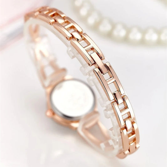 Luckacco New Trendy Women Bracelet Watch Mujer Relojes Small Dial Quartz Leisure Popular Wristwatch Hour Female Elegant Watches