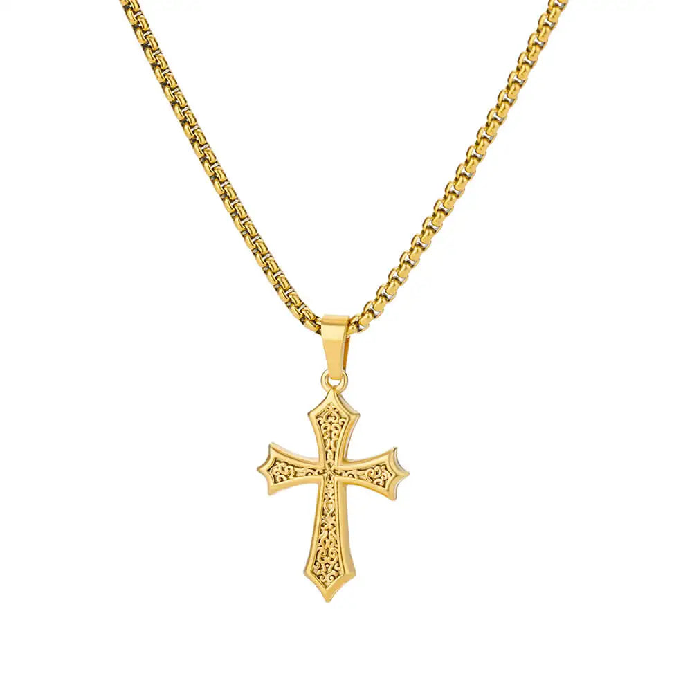 luckacco zircon heart cross necklaces for women vintage geometric surrounded by vines choker necklace aesthetic fashion jewelry gift 2025