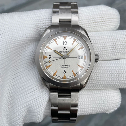 Luckacco STEELFLIER Official SF751 Luxury Fashion Mechanical Wristwatch NH35 Movement Super Luminous 20Bar Waterproof Classic Dive Watch