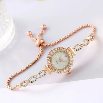 Luckacco Luxury Women's Watches Simple Quartz Wristwatches Small Dial Watches Bracelet Ladies Watch Gift Clock Relogio Feminino