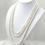 Fashion style 7-8mm white akoya  pearl long lovely pearl making jewelry necklace 80''