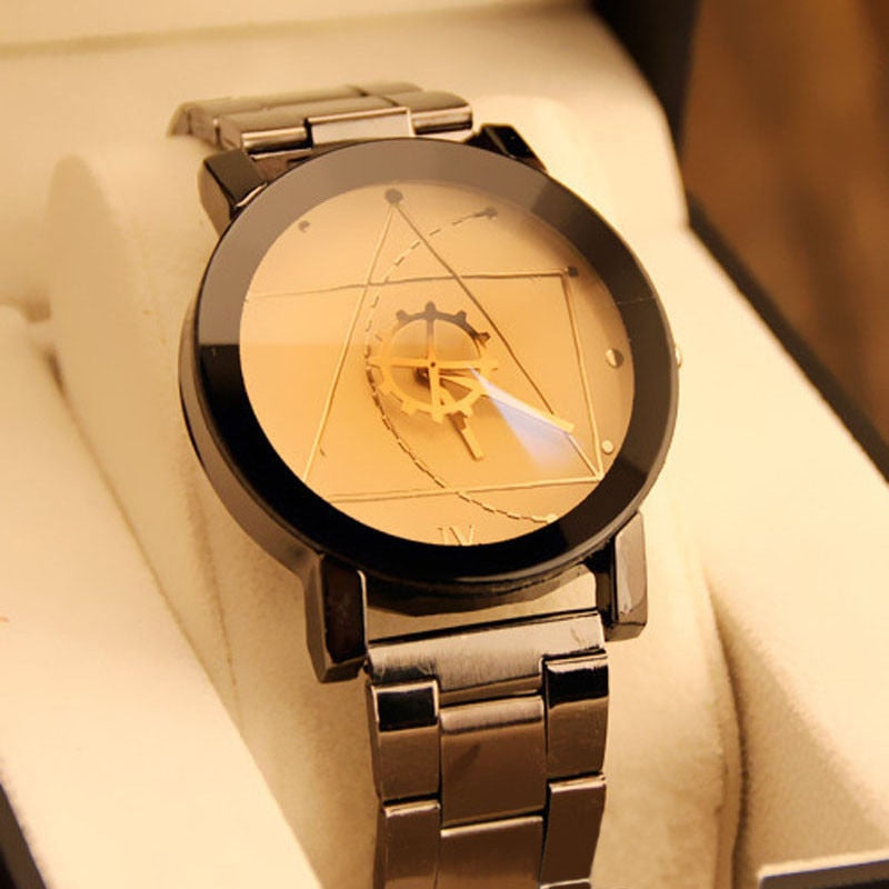 Splendid Original Brand Couple Watch Men Watch Women Stainless Steel Fashion Pair Watches Clock reloj hombre reloj mujer montre - luckacco