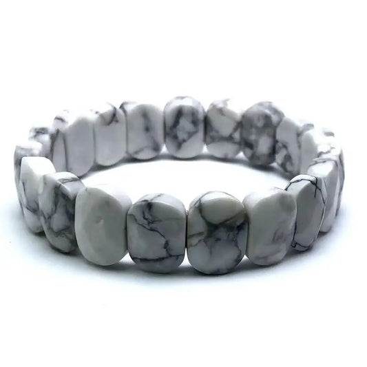 Luckacco Natural 10x15mm faceted flashing Stone beads Bracelets Handmade Reiki Healing Meditation Bangles Elastic Rope Couple Jewelry