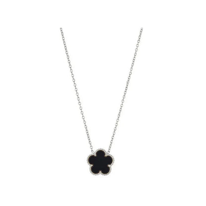 Luckacco 14K Gold Plated Five-leaf Clover Link Bracelets White Black Blue Gold Red Green Lucky Bracelets Jewelry Gifts Trendy for Women